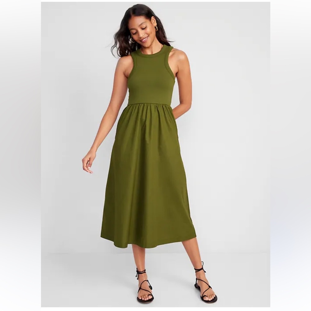 Old Navy Fit & Flare Midi Dress